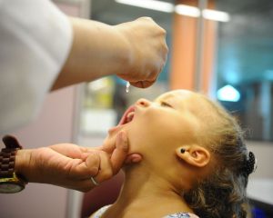 Desde o dia  (6), crianças com idade entre 1 ano e menores de 5 devem ser levadas aos postos de saúde para receber a dose contra a pólio e também contra o sarampo, mas a campanha segue até 31 de agosto. Folha de Santa Catarina