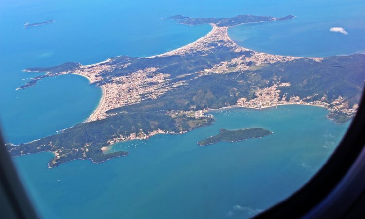 Vista aérea de Floripa - turismoonline.net.br