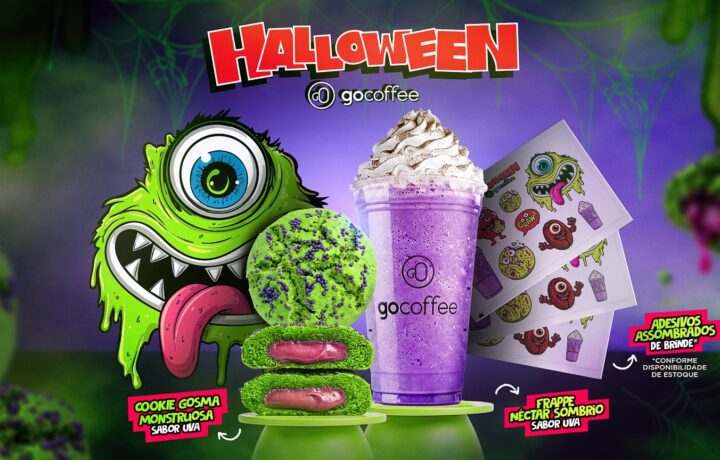 Go Coffee resgata nostalgia dos anos 90 em campanha de Halloween